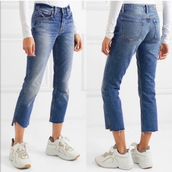 GRLFRND Tatum Mid-Rise Micro Boot Jean in Turn Blue Size 28 - Picture 5 of 11